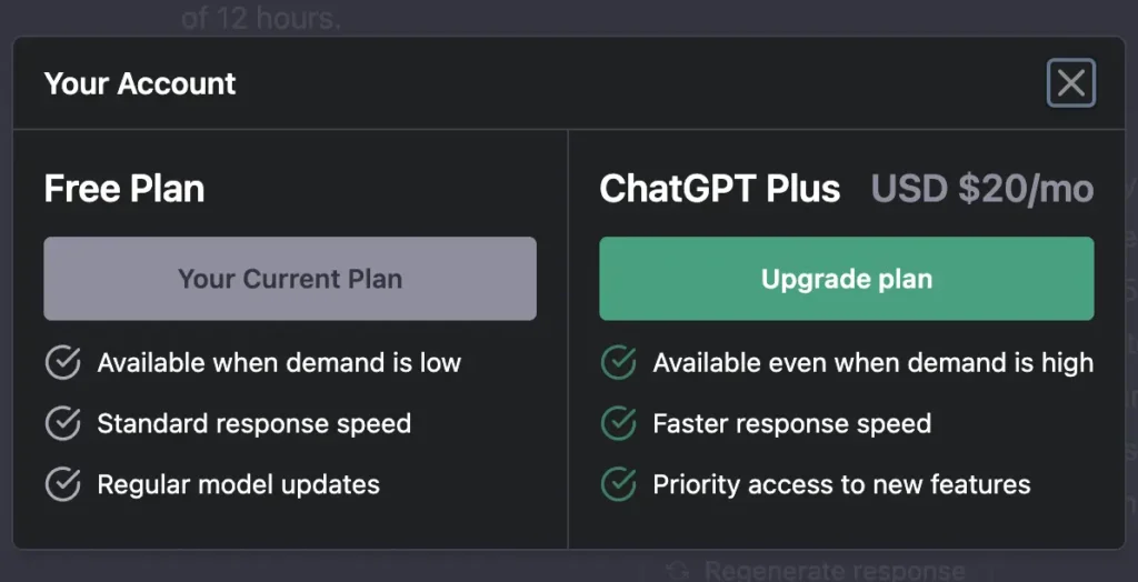 Try ChatGPT Plus Plan